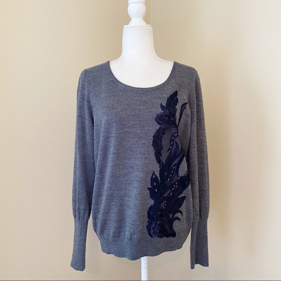 Anthropologie Angel of the North Torie Tie Back Sweater - Large - Picture 1 of 13